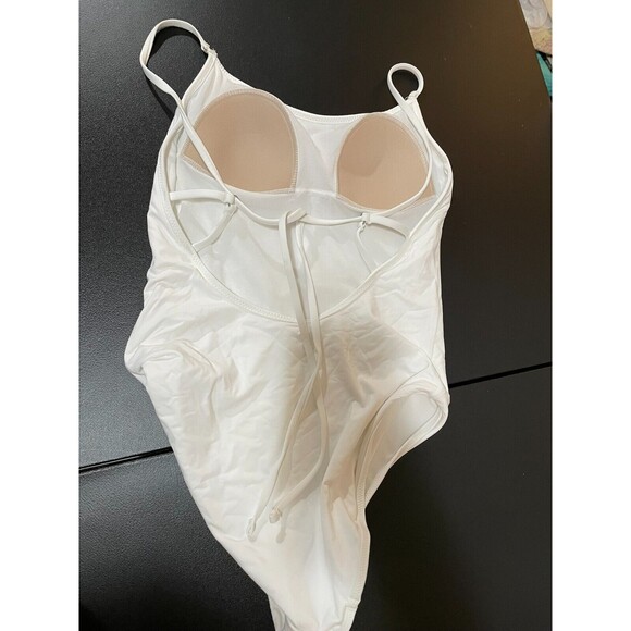 ATHLETA WOMEN WHITE CORTES STRAPPY ONE PIECE SWIMSUIT SIZE XXS - Picture 3 of 8